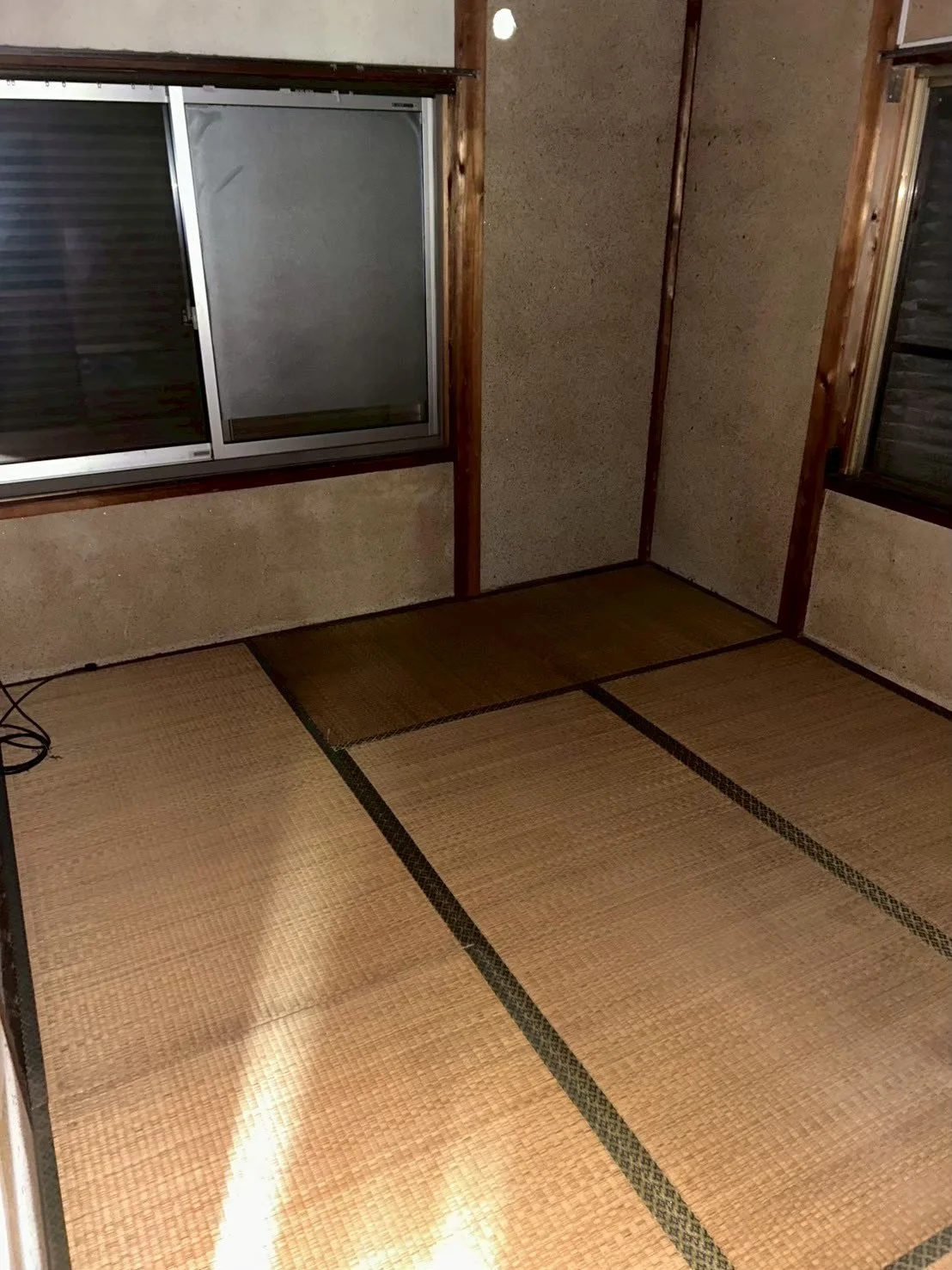 名古屋市北区上飯田で遺品整理の作業後、畳の部屋が片付いた様子
