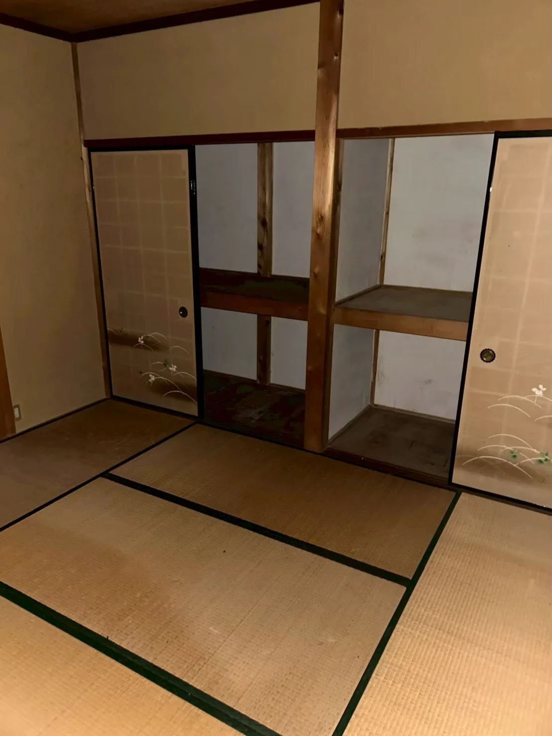瑞浪市の遺品整理完了後、押入れの中まで片付いた和室の様子